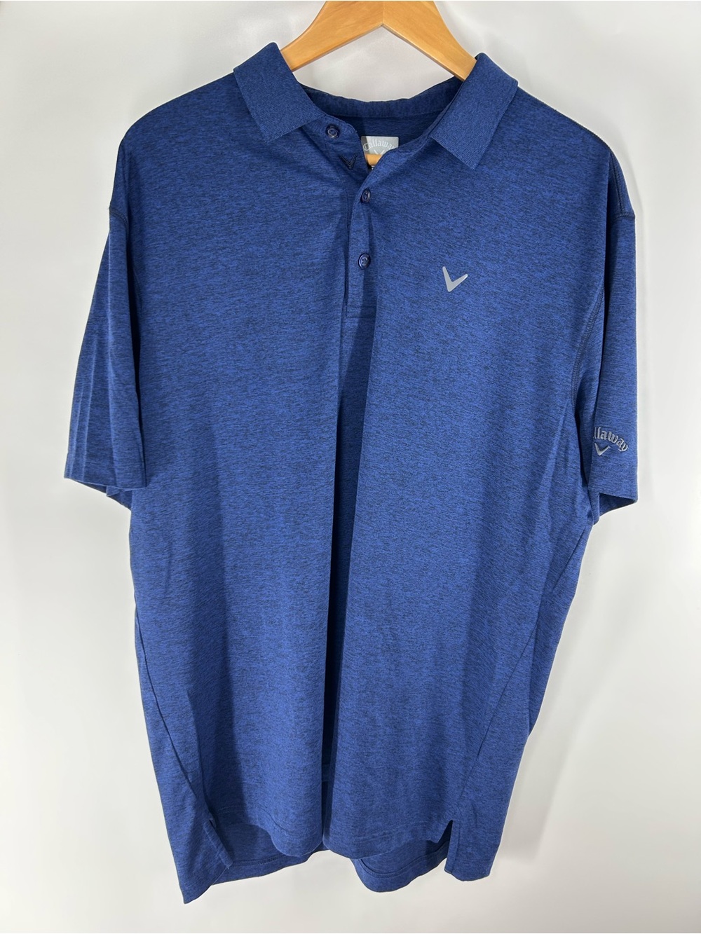 Callaway Heather Navy Blue Performance Polo